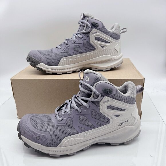 Oboz Katabatic Mid - Mineral- Women's Hiking Boots Running Shoe US 9 Medium - Picture 3 of 9